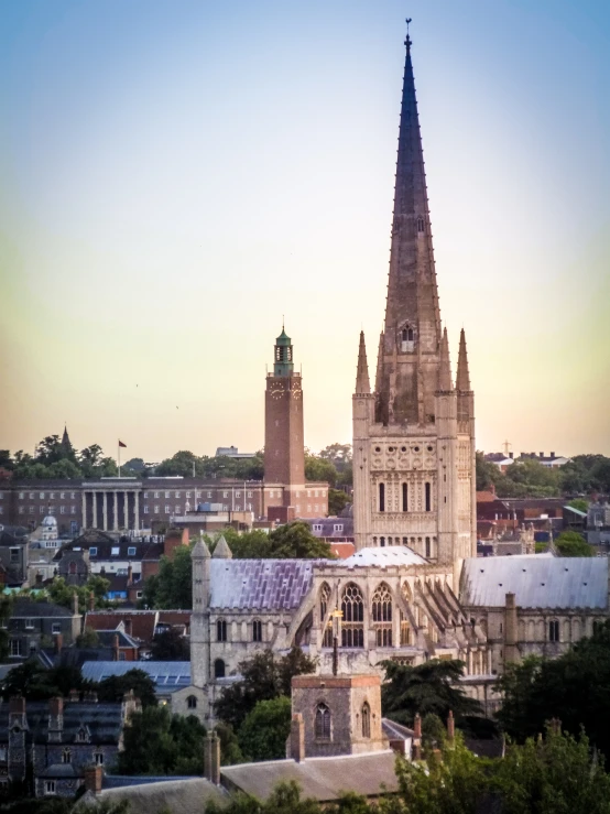 an image of an old cathedral that is very tall