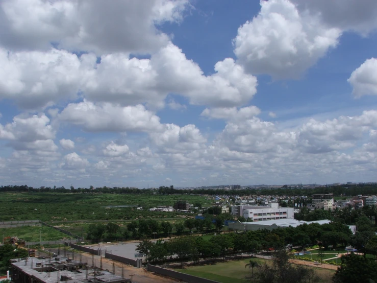 a po taken from a helicopter overlooking the city