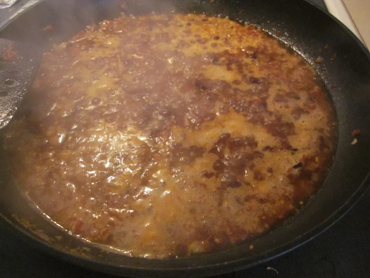 a pan with food that has been fried to good