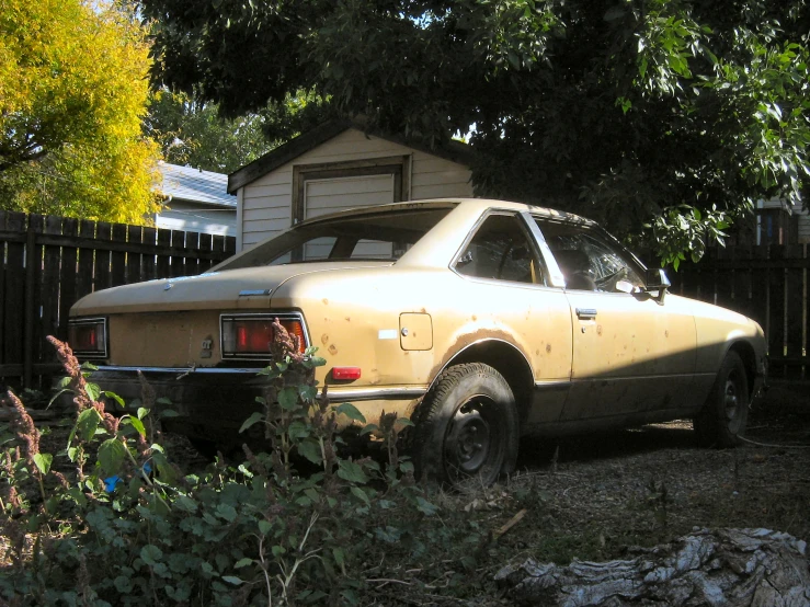 a car that is parked on some concrete