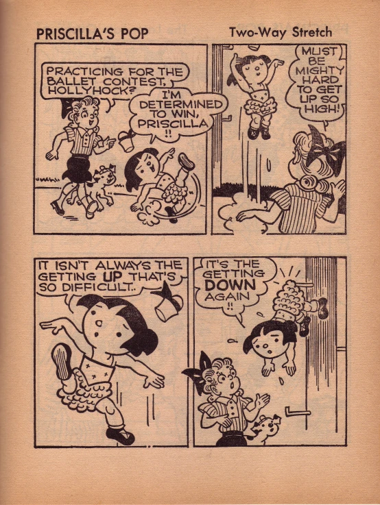 cartoon strip about child's physical development through prison