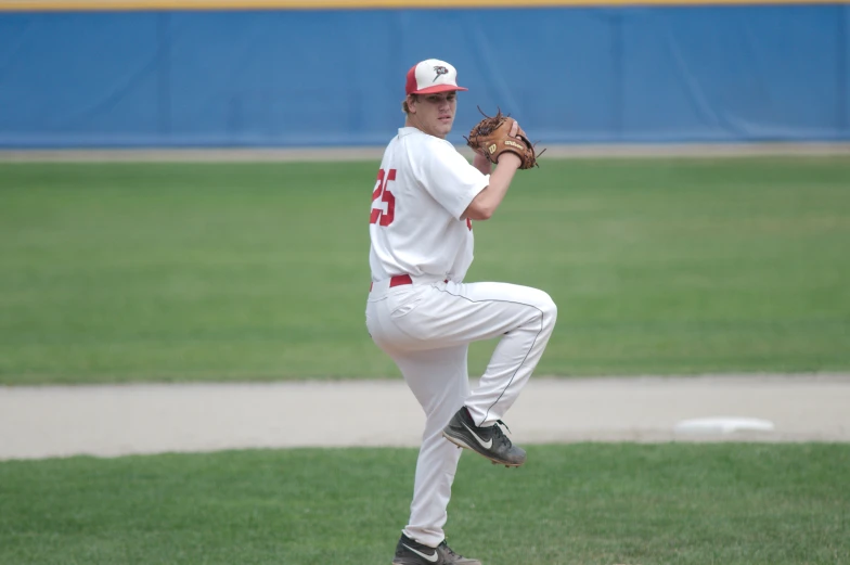 a baseball pitcher throwing a pitch during a game