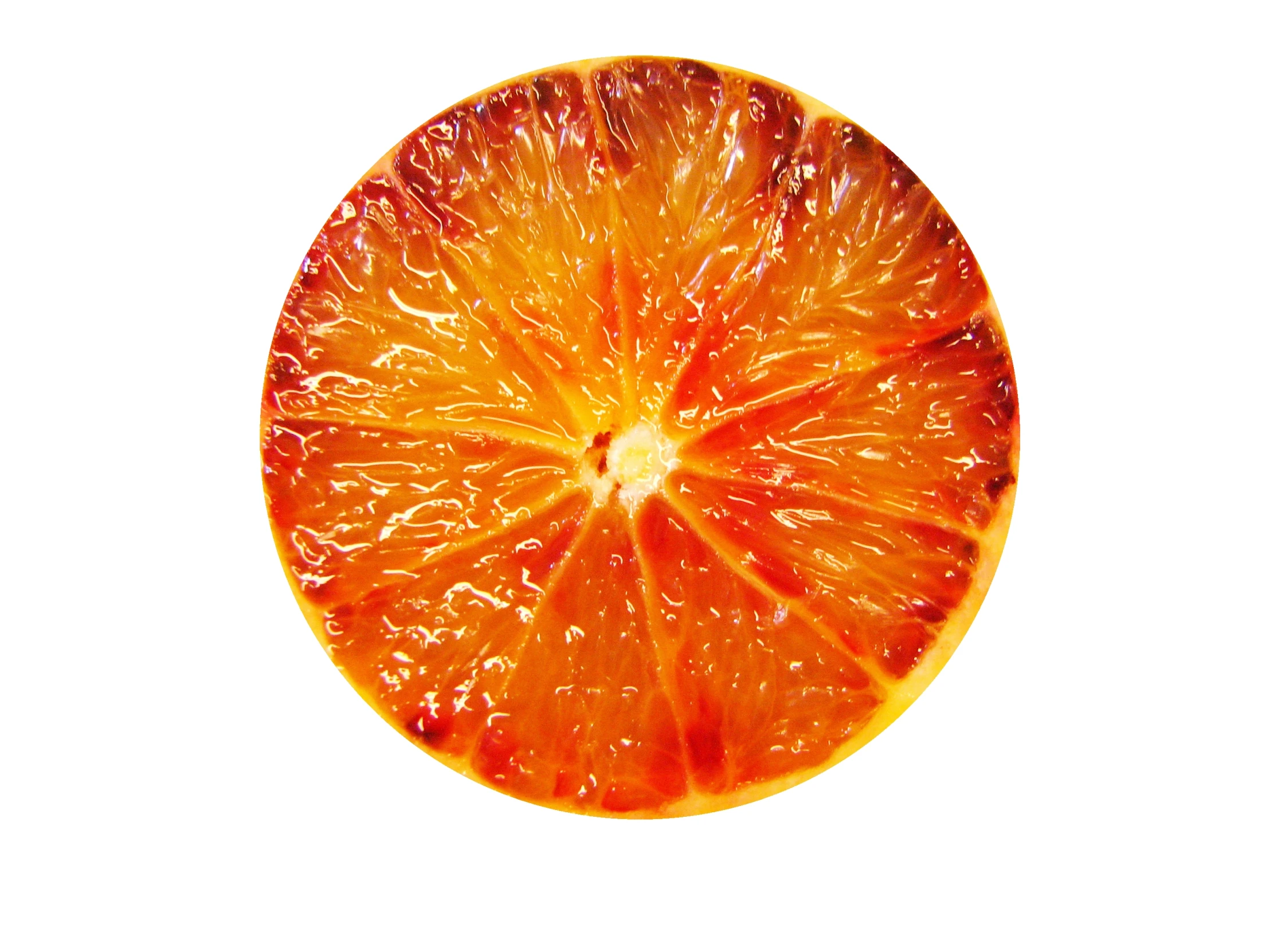 a close up image of an orange slice