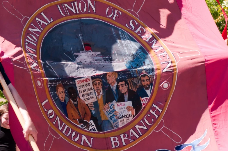 an image of protest against the royal naval in london