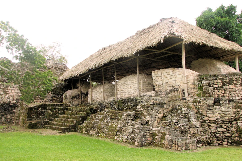 this is the traditional stone structure with thatch roofs