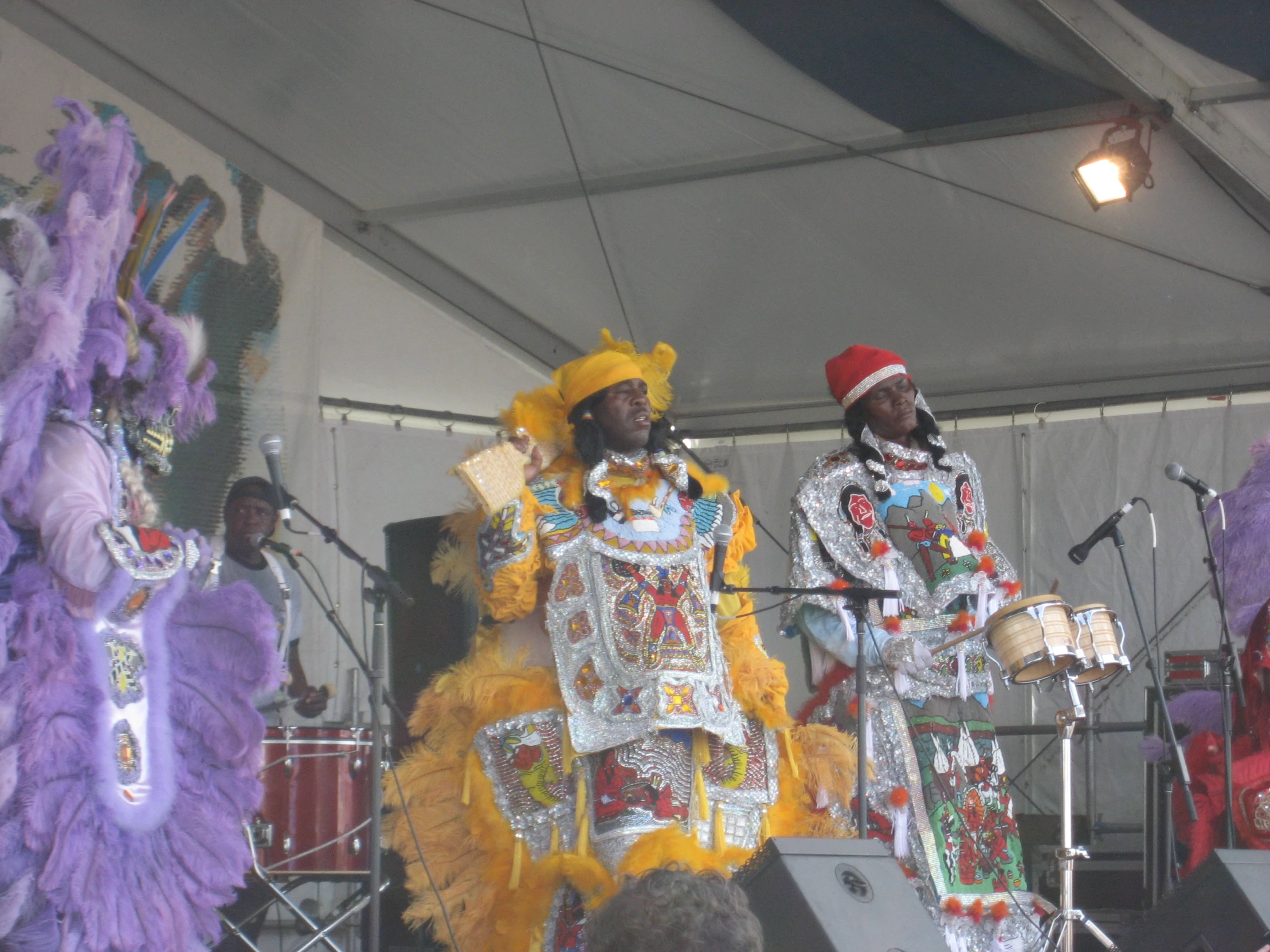 a group of people that are standing up on stage