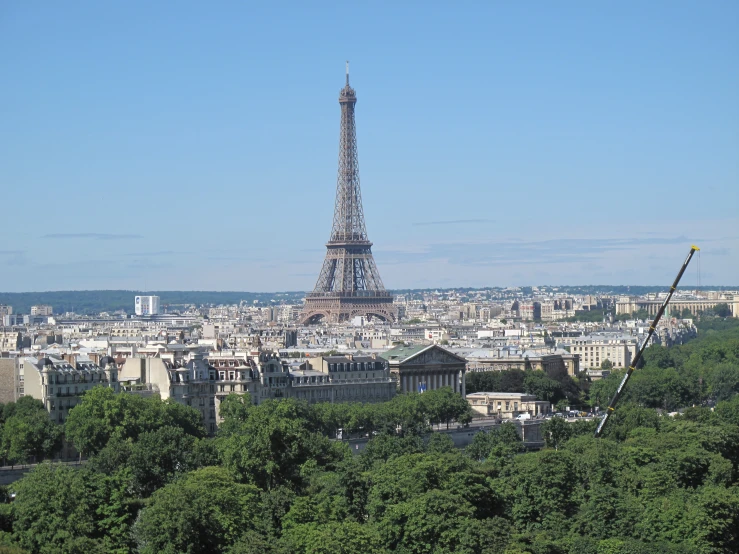 the view from the top of the eiffel tower