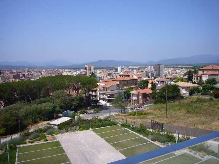 a view of an entire city from a high vantage