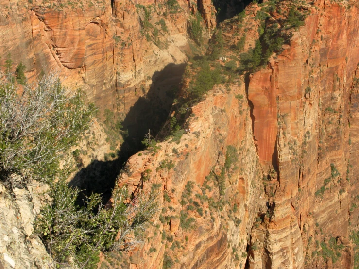 a large canyon with a small stream on the side