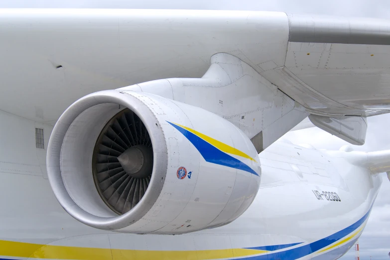 an air craft that has jet engine attached to it