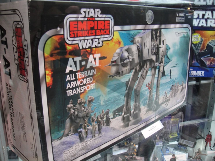 star wars toys are on display for sale