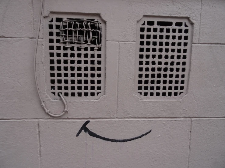 an image of a smile on the side of the wall