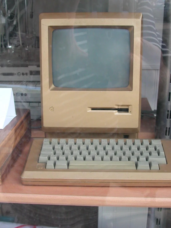there is an old computer that was in the shop