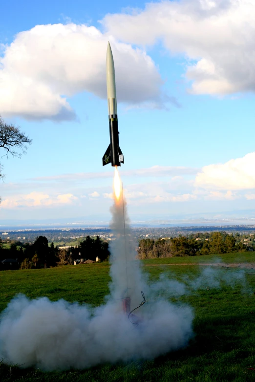 an image of a rocket launch at the park