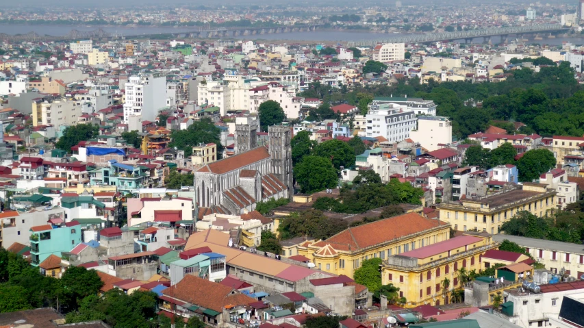 there is a lot of roofs on this city