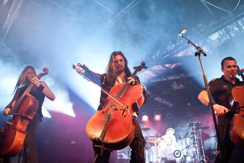 an image of band performing on stage