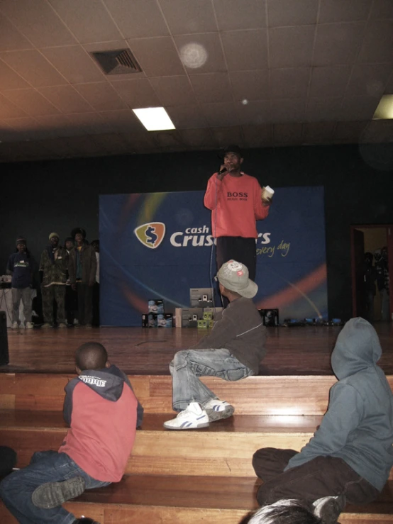 an image of group of people doing tricks on the ramp