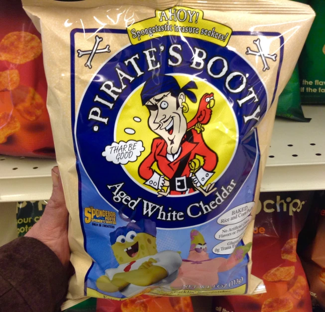 a bag of pirate's boot ice white ers
