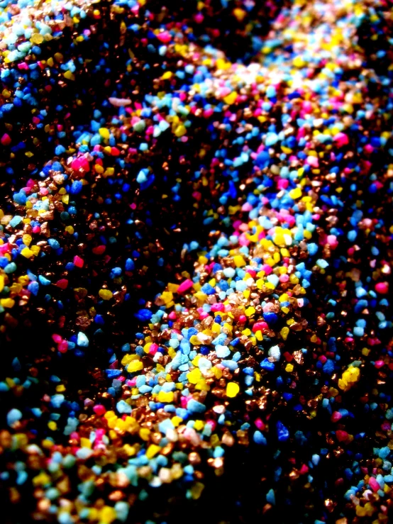 a po of a closeup picture of sprinkles