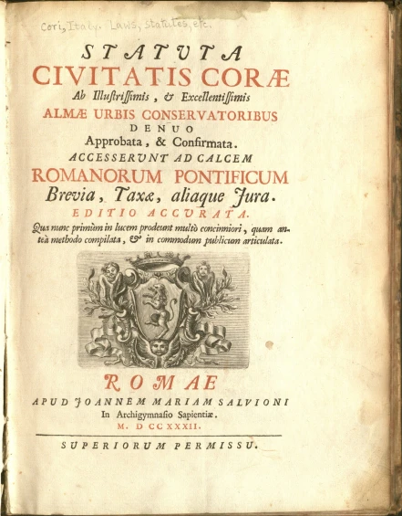 an antique book with writing in latin and french