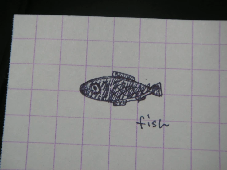 an image of a fish with ink