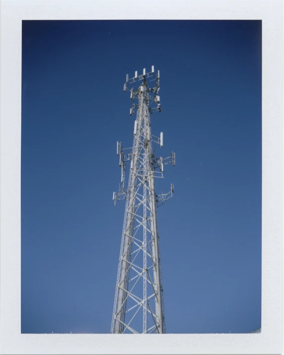 a tower with lots of white dots on it