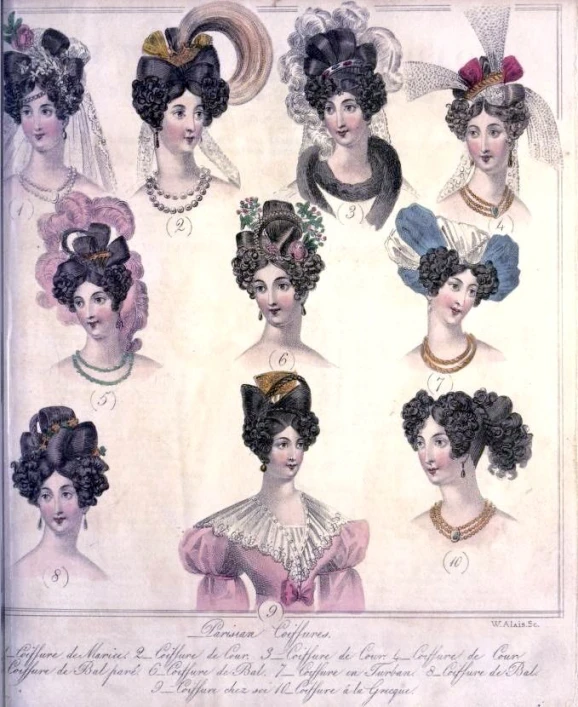 women's hair styles from around the time