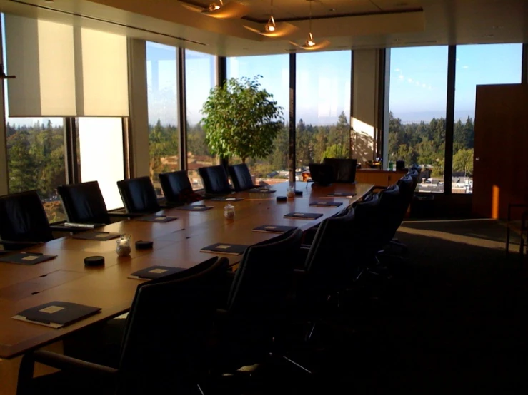 the meeting room is located on top of the mountain