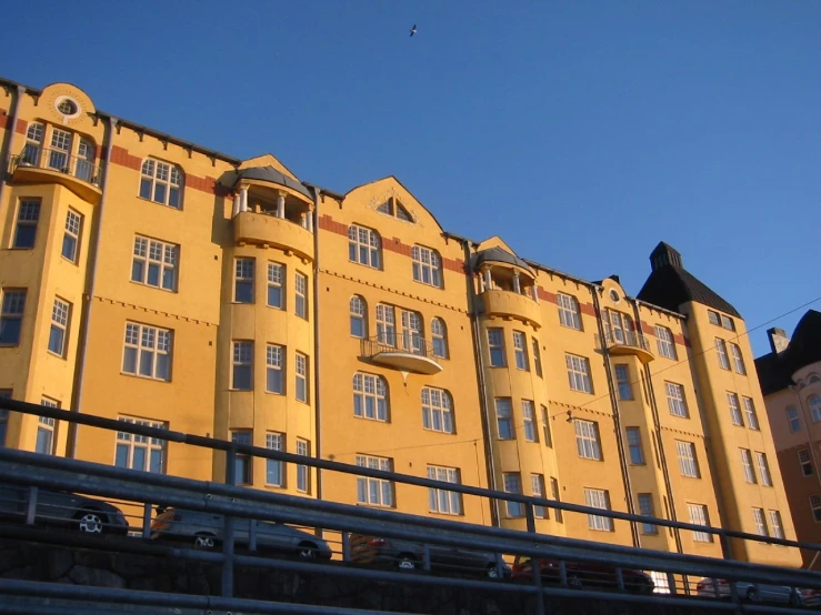 a building is shown at the edge of the street