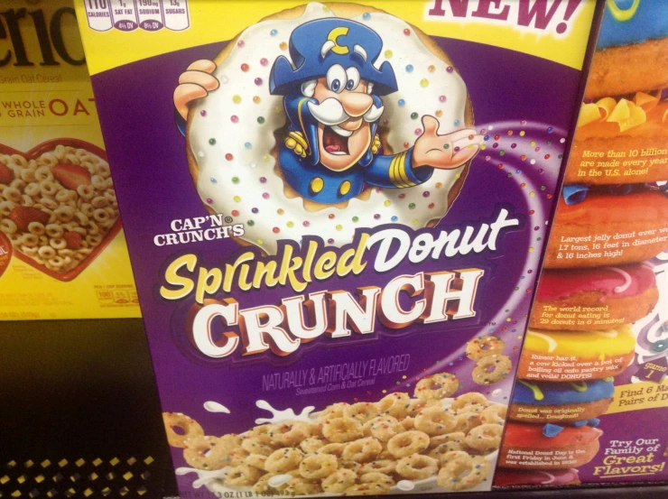 cereal boxes with the cereal logo on the front