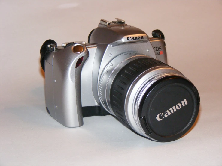 a camera with its lens attached to the body