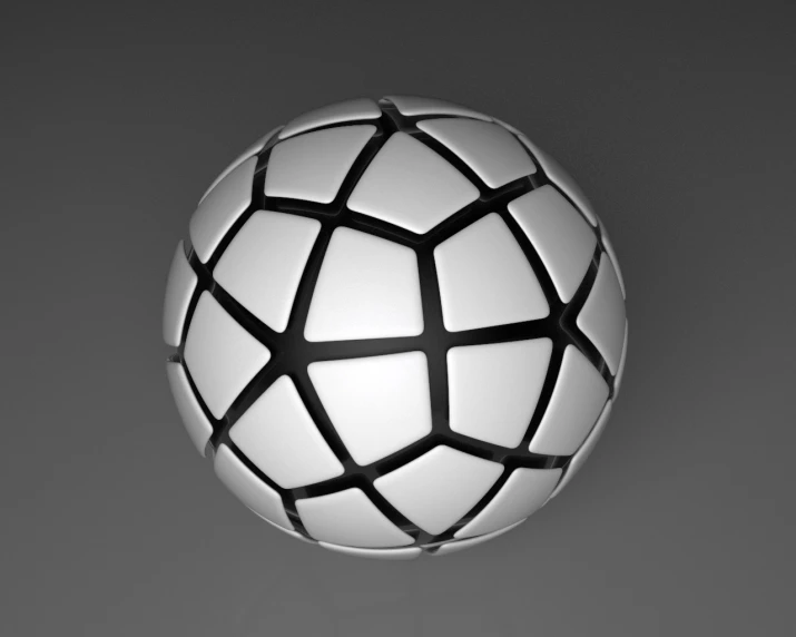 a sphere shaped object that looks like a mesh ball