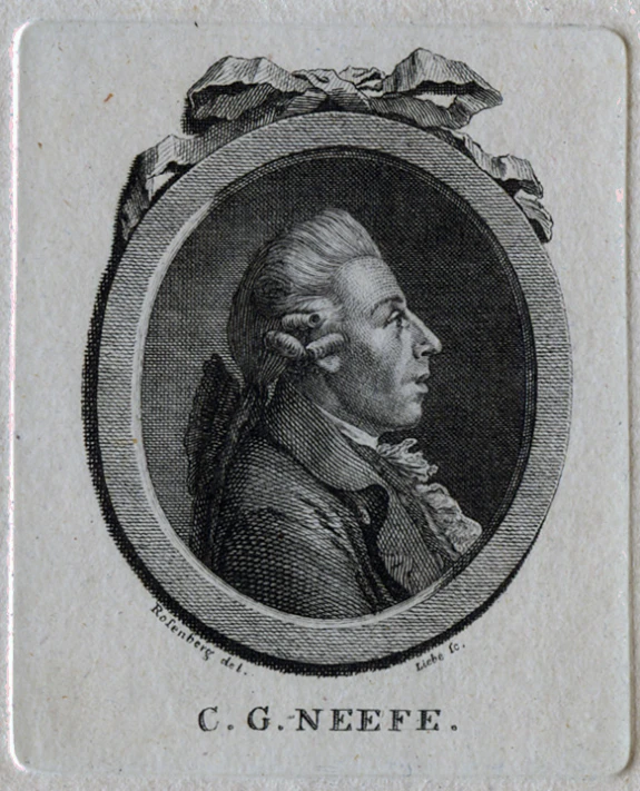 an engraving of a portrait of g eneeef
