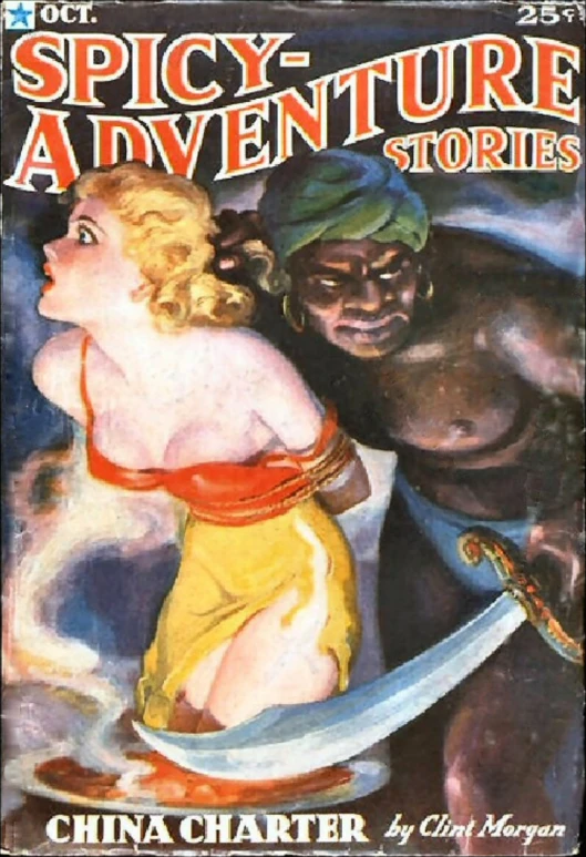 a book cover with an image of a woman and an old man