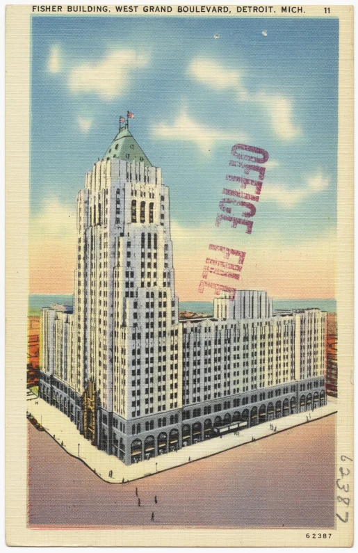 an old picture of the el building with its sign in it