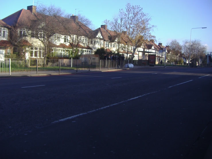 a residential area on the street that contains houses