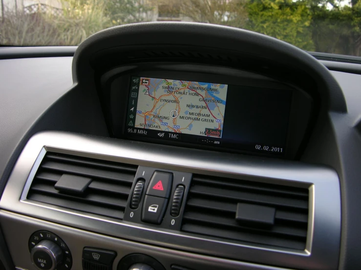 the gps inside of the car shows where you are driving