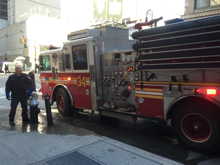 fire engine on street with no engine