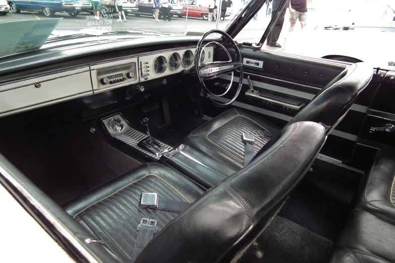 a car dashboard and instrument in a car