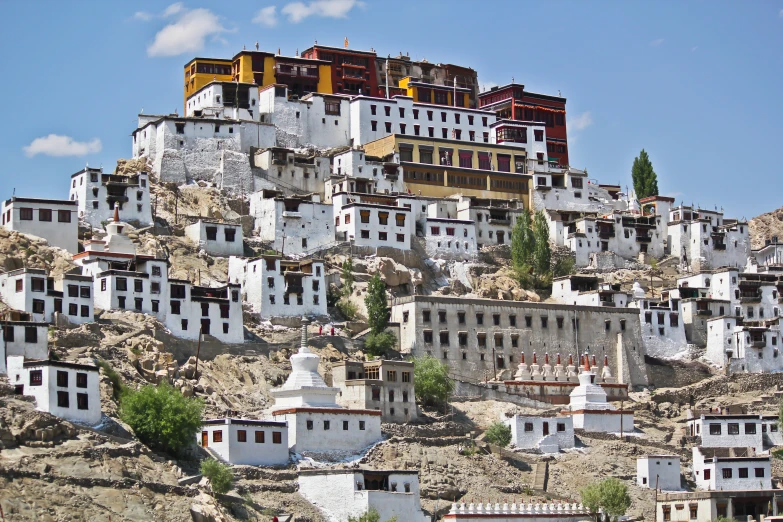 a very big building on top of a mountain