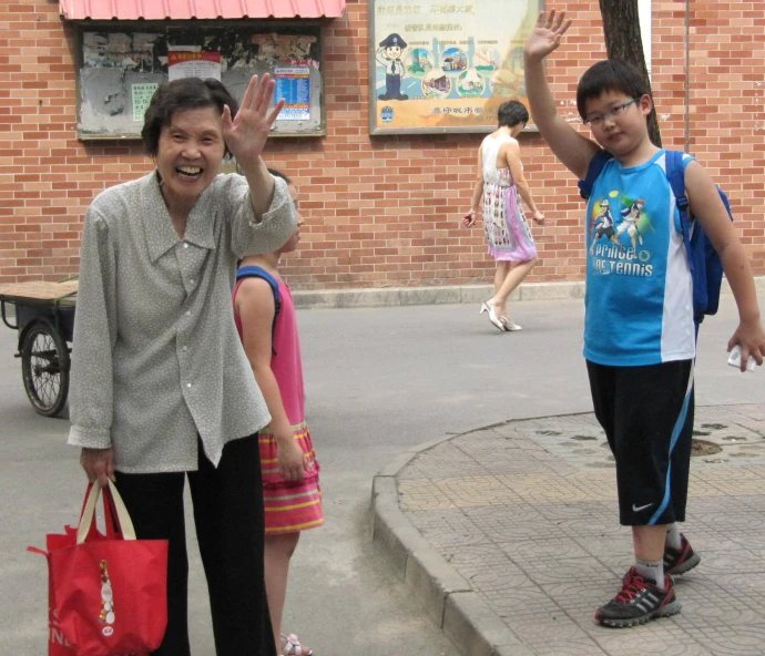 a man and girl are posing for the camera