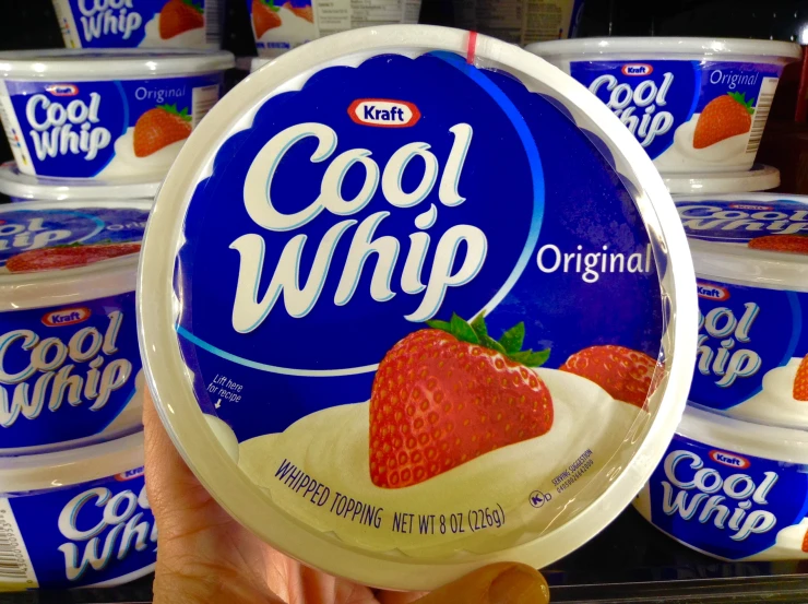 a container of cool whip is shown in this file