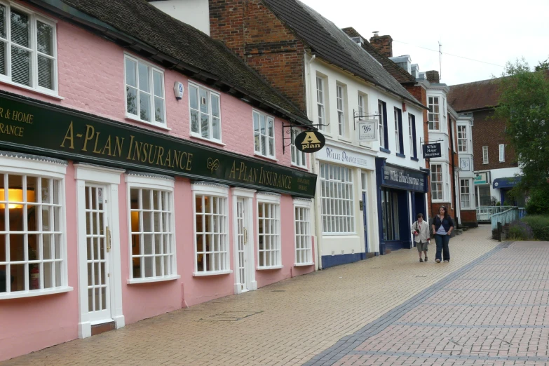 an empty street in a european village