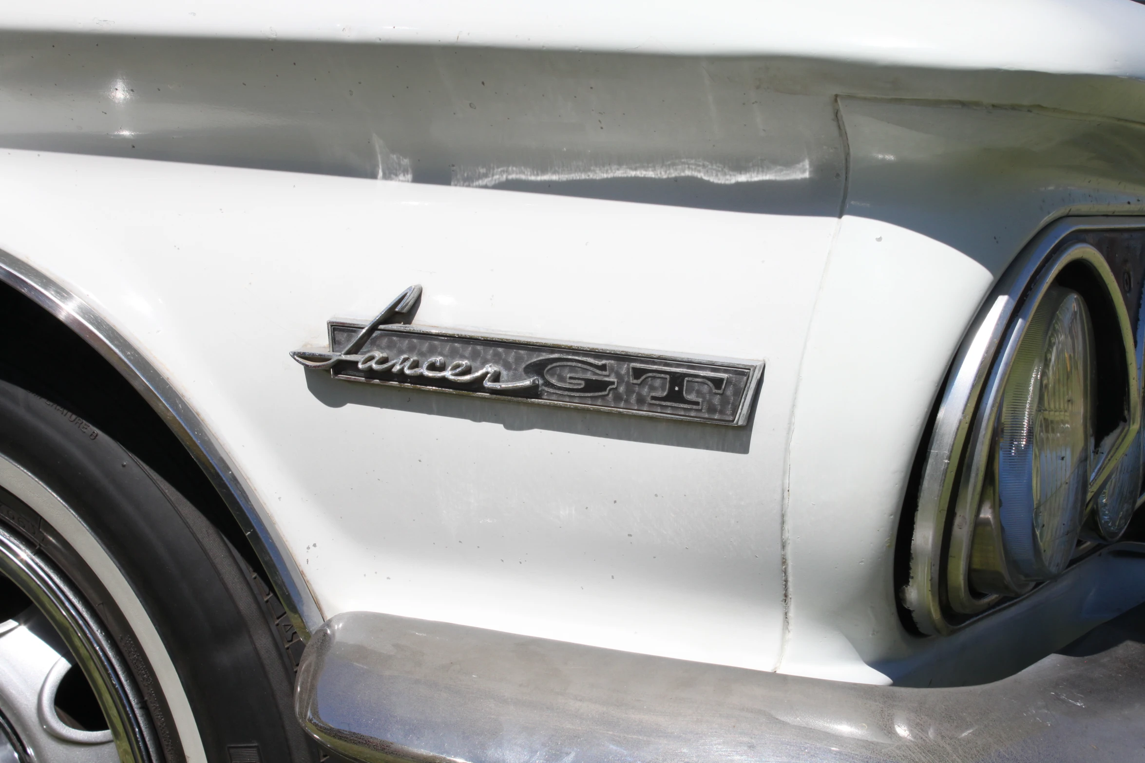 a close up of the door handle on a car