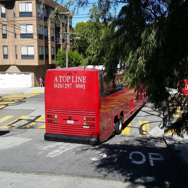 a bus is parked on the side of the road