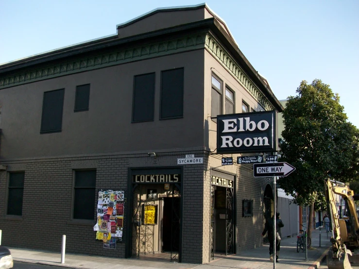 a corner of two streets one on a corner and the other on the street