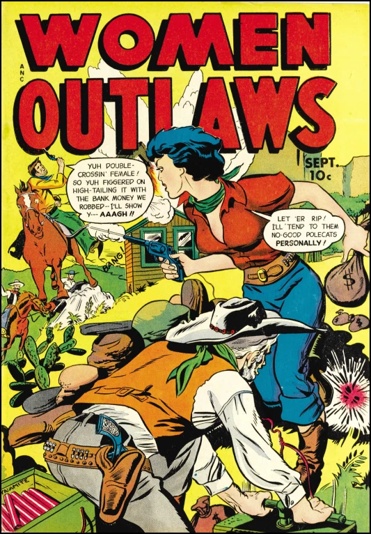 a comics book that reads women out - laws