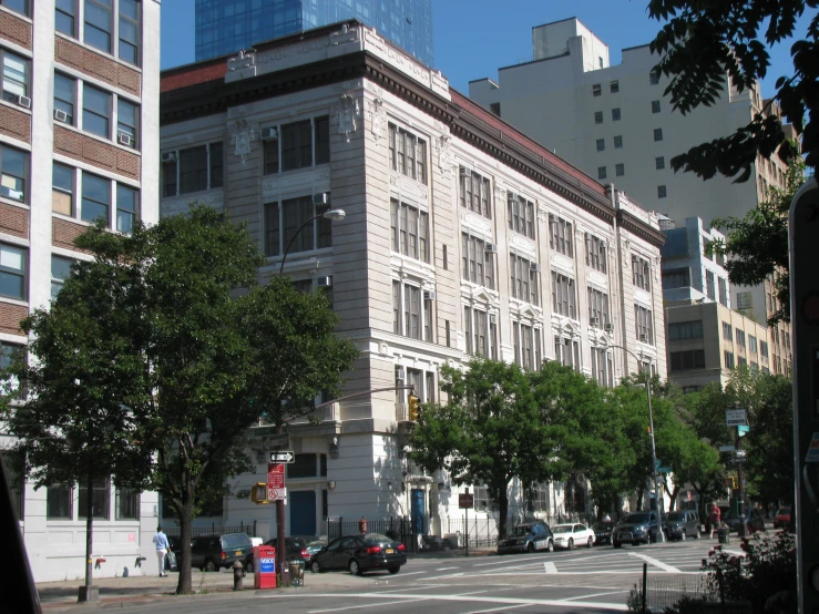 buildings sit along the side of the street