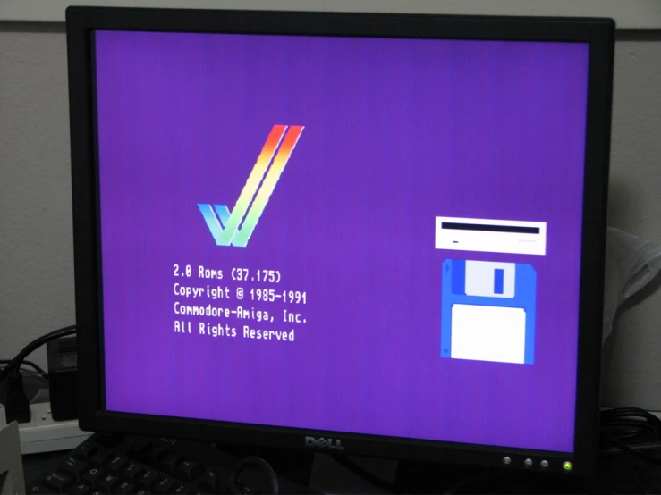 a purple computer monitor displays an ecg information