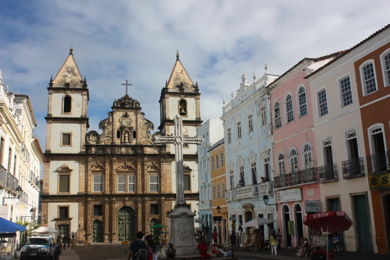 an old church in the city center of a small town